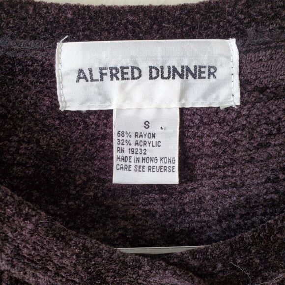 VTG 90s Black Floral Beaded Chenille Cardigan Sweater S M Artsy Cottage Granny - Picture 8 of 12